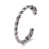 304 Stainless Steel Dragon Open Cuff Bangle for Men Women BJEW-M230-07AS-2