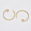 Brass Earring Hooks X-KK-T049-026G-NF-2
