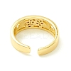 Clear Cubic Zirconia Star Open Cuff Ring for Women ZIRC-P096-18G-3