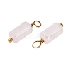 Natural White Jade Cloumn Pendants LS-STAS-H221-04G-05-2