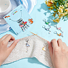 Alloy Enamel Pendant Locking Stitch Markers HJEW-AB00142-3