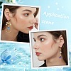 32Pcs 8 Colors Printed Alloy Pendants ENAM-SC0005-39-5