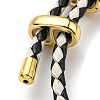 Leather Braided Cord Bracelets BJEW-G675-06G-04-3
