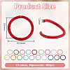 380Pcs 19 Colors Baking Paint Alloy Open Jump Rings FIND-AR0006-19A-2