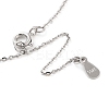 925 Sterling Silver with Shell Necklaces STER-Z009-14P-3