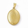 PVD Vacuum Plating 304 Stainless Steel Pendants STAS-P315-12B-G-1