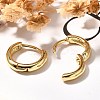 Rack Plating Ring Brass Hoop Earrings for Women LS-EJEW-C125-09G-3