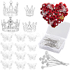 Crown Zinc Alloy Cake Decoration AJEW-CP0008-85G-1