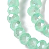Baking Electroplate Glass Beads Strands DGLA-A039-J10mm-B07-3