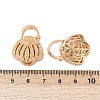 Brass Pendant Rhinestone Settings KK-G532-19G-3