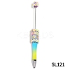 5Pcs Sunflowers Plastic Beadable Pens PW-WGD1334-04-1
