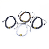 Nylon Cord Braided Bead Bracelets BJEW-F276-F-1