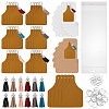 DIY PU Leather Label Tags Keychain Making Kits DIY-OC0014-34-1