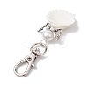 Angel Spiral Shell Pendant Decooration HJEW-JM01964-03-4