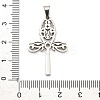 Anti-Tarnish 304 Stainless Steel Pendants STAS-R134-04P-02-3