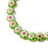 Handmade Millefiori Lampwork Beads Strands LAMP-G164-11H-3