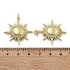 Brass Micro Pave Clear Cubic Zirconia Pendants KK-U060-10G-3