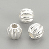 925 Sterling Silver Corrugated Beads LS-STER-S002-14-3mm-1