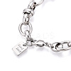 Brass Chain Bracelets BJEW-N032-06P-3