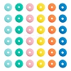 4 Colors Handmade Polymer Clay Beads Strands CLAY-FS0001-06-2