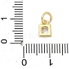 Brass Pave Cubic Zirconia Pendants KK-K368-13G-04-3