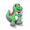 Cartoon Dinosaur Food Grade Eco-Friendly Silicone Focal Beads SIL-Q022-05A-1