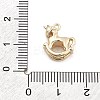 Brass Micro Pave Cubic Zirconia Pendants KK-M306-06G-02-3