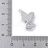 Brass Micro Pave Cubic Zirconia and Glass Connector Charms KK-F892-48P-01-3