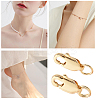 10Pcs Brass Lobster Claw Clasps KK-BBC0024-53-6