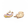 Alloy Enamel Pendants ENAM-S126-066A-NR-3