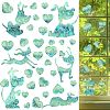 6PCS PVC Stickers Dazzling Color Window Stickers 3D Laser Puppy And Heart Shapes Electrostatic Glass Window Stickers JX834A-1
