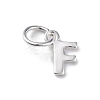925 Sterling Silver Letter Charms STER-C012-01S-F-1