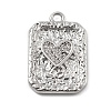 Brass Micro Pave Cubic Zirconia Pendants LS-KK-D283-30P-01-1