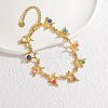 Bohemia Style 304 Stainless Steel Link Chain Bracelets for Women BJEW-M082-01G-03-1