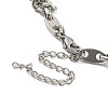 Non-Tarnish 304 Stainless Steel Oval Link Chains Bracelets for Men & Women LS-BJEW-D042-19P-3