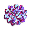 Pointed Back Glass Rhinestone Cabochons RGLA-T015-12mm-03-1