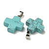 Synthetic Turquoise Pendants G-Z067-06P-04-3
