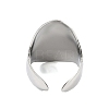 Non-Tarnish 304 Stainless Steel Open Cuff Rings RJEW-C095-05P-3