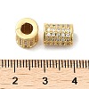 Rack Plating Brass Cubic Zirconia Beads KK-K349-07G-02-3