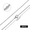 Trendy Unisex 304 Stainless Steel Cable Chain Necklaces STAS-UN0003-39P-3