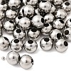 Tarnish Resistant 304 Stainless Steel Hollow Round Seamed Beads STAS-R032-8mm-4