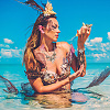Natural Shell & Starfish Beach Jewelry Set SJEW-PH0001-14-6