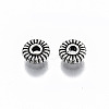 Tibetan Style Alloy Spacer Beads TIBEP-S319-117AS-RS-2