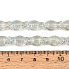 Transparency Electroplate Glass Beads Strands GLAA-T023-40B-02-4