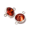 925 Streling Silver Pave Cubic Zirconia Birthstone Connector Charms STER-NH0001-80P-01-2