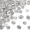 80Pcs 8 Styles Tibetan Style Alloy Beads TIBEB-TA0001-31-3