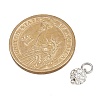 Round Handmade Polymer Clay Rhinestone Charms PALLOY-JF04456-2