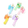 Floating Creative Cute Cartoon Liquid Filled Acrylic Cup Keychain KEYC-G052-02LG-1