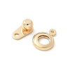 Rack Plating Brass Snap Clasps KK-U052-04G-2