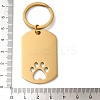 304 Stainless Steel Keychains STAS-H481-02G-3